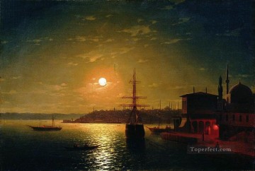La bahía del Cuerno de Oro 1845 Romántico Ivan Aivazovsky Ruso Pinturas al óleo